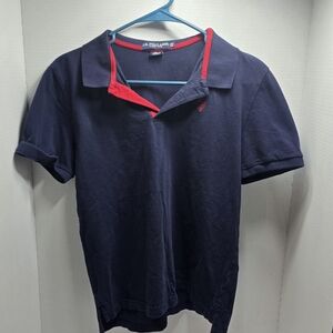 U.S. Polo Assn. Navy Polo with Red Trim